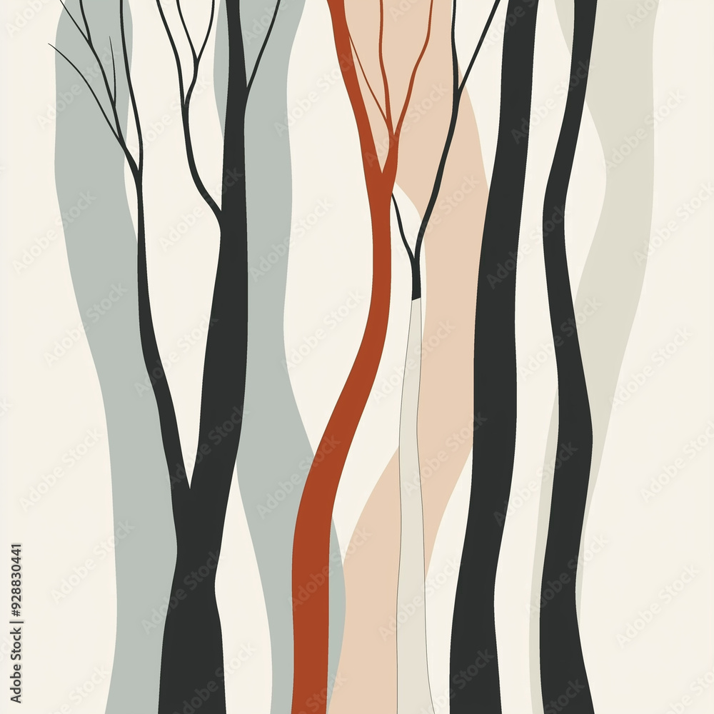 Stylized_illustration_of_tall_slender_trees Stylized_illustration_of_tall_slender_trees