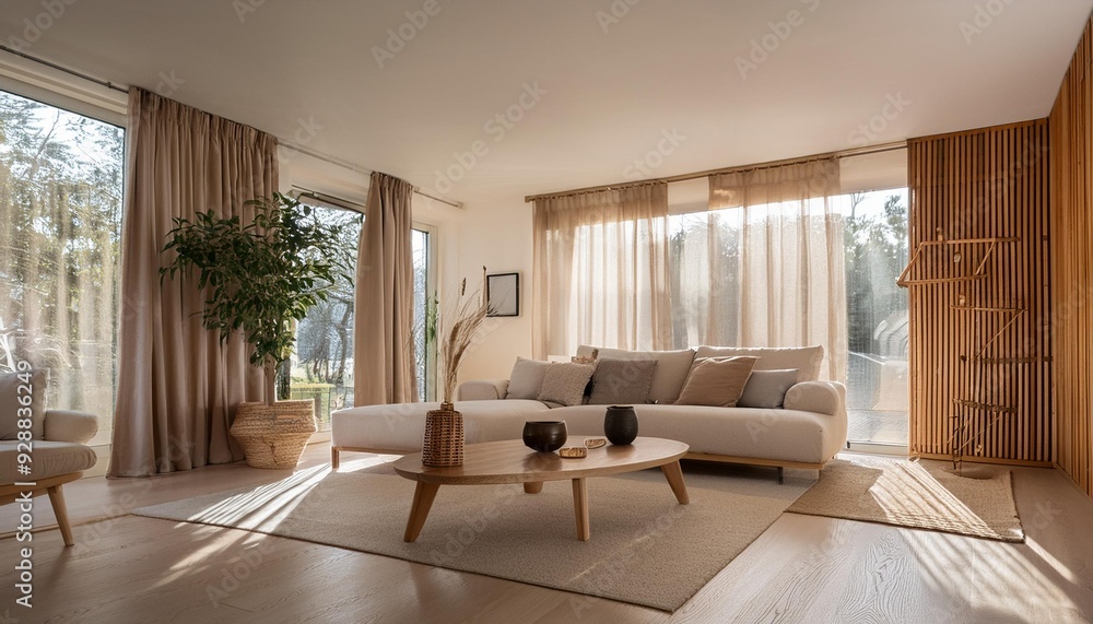 Minimalist Interior Design with Wooden Features and Neutral Colors Minimalist Interior Design with Wooden Features and Neutral Colors