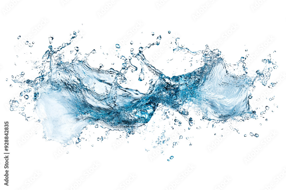 Obraz premium Water splashes. Isolated on transparent background.