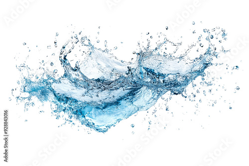 Water splashes. Isolated on transparent background.