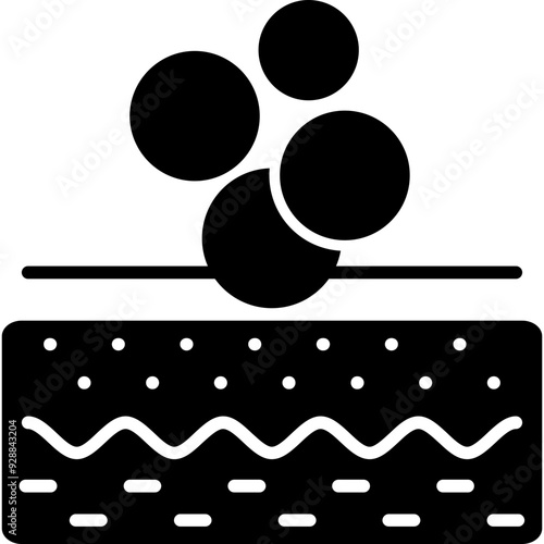 Soap Bubbles On Skin Icon