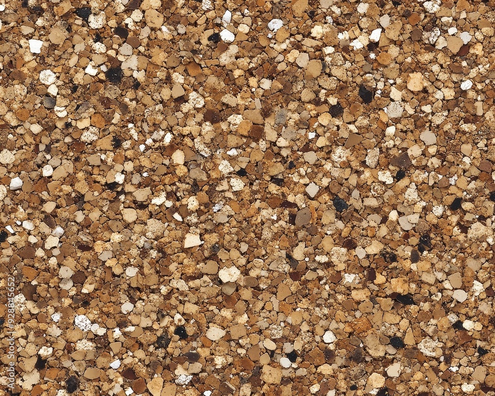 Closeup Texture of Brown and White Pebbles A Detailed Microscopic View of Sedimentary Rock Composition Closeup Texture of Brown and White Pebbles A Detailed Microscopic View of Sedimentary Rock Composition