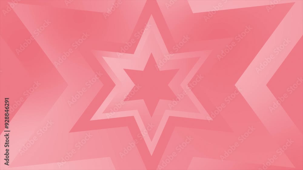 Red color moving gradient stars geometrical loop able simple background Red color moving gradient stars geometrical loop able simple background