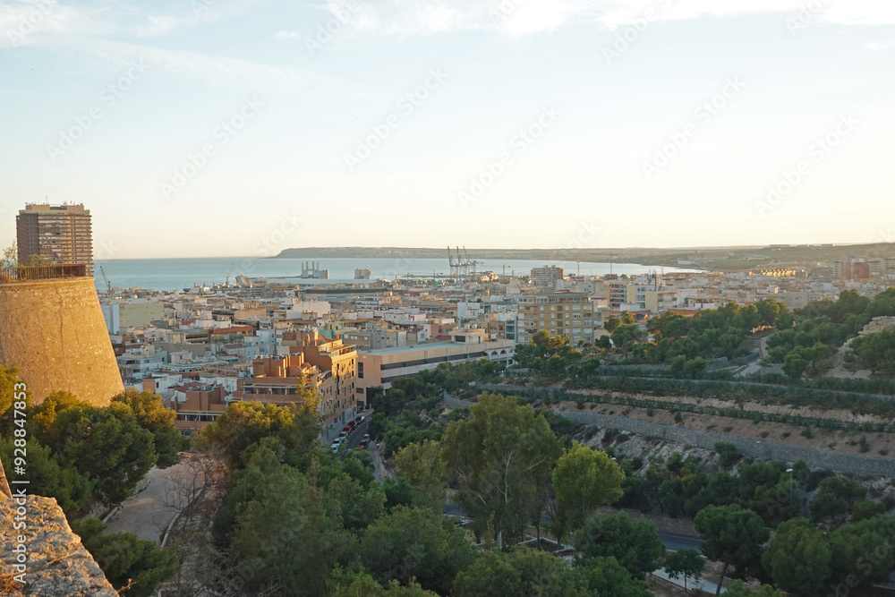 The view from San Fernando’s Castle, Alicante, Spain The view from San Fernando’s Castle, Alicante, Spain