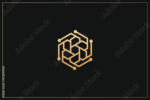 Abstract Digital App Brand Logo