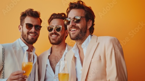 men with sunglasses bachelor party