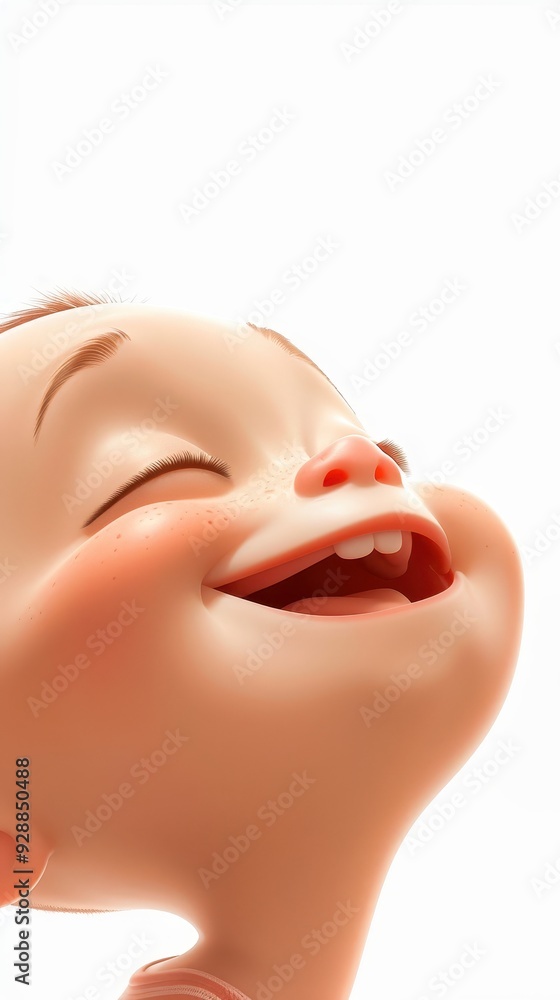 A joyful toddler enjoying the sunshine with a radiant smile on a bright day A joyful toddler enjoying the sunshine with a radiant smile on a bright day