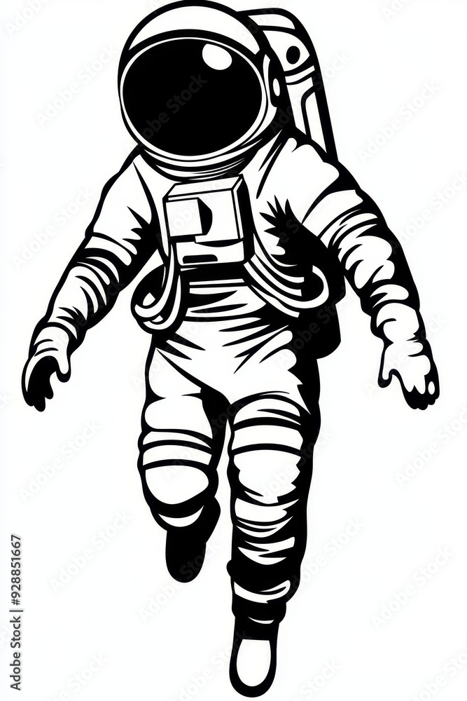 IA generated, retouched and isolated illustration of a space astronaut on a transparent background IA generated, retouched and isolated illustration of a space astronaut on a transparent background