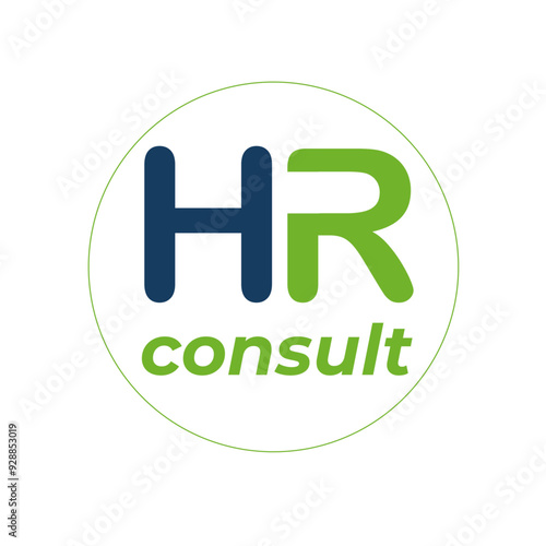 HR letter logo and icon design