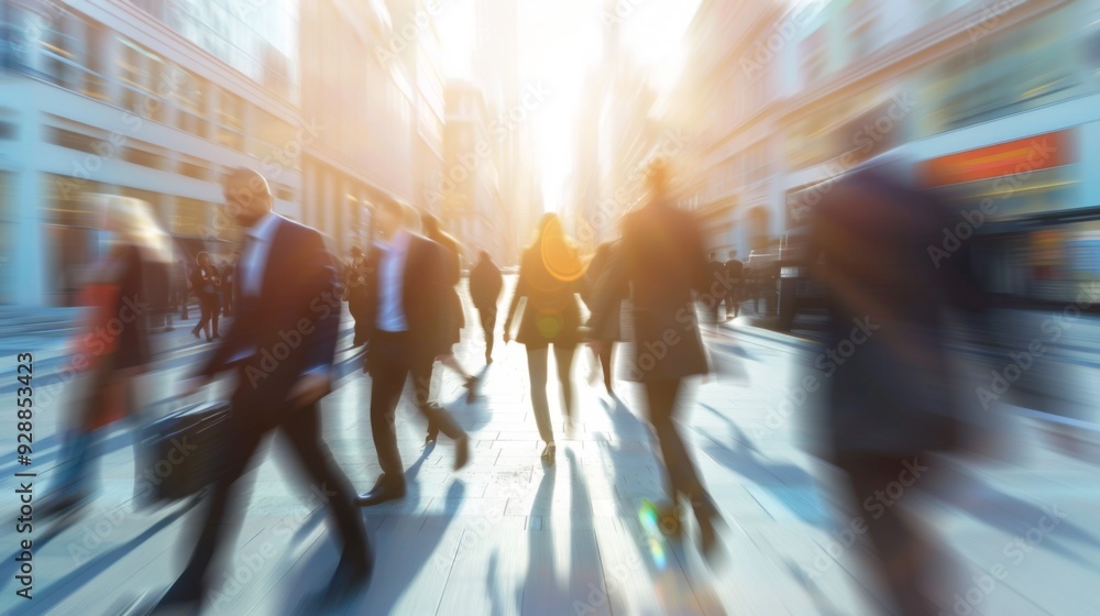 Business team success blurred background illustration generated by ai Business team success blurred background illustration generated by ai