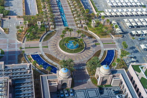 Photography Abu Dhabi city view from the top