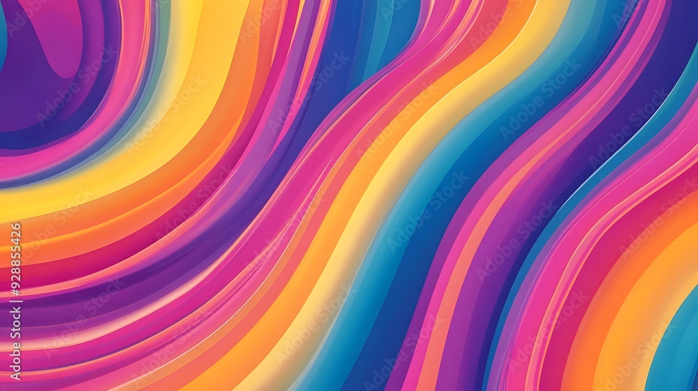 Abstract Colorful Curved Lines Background Abstract Colorful Curved Lines Background
