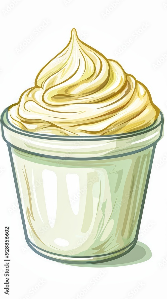 Deliciously crafted dessert featuring fresh berries and creamy yogurt in a glass bowl