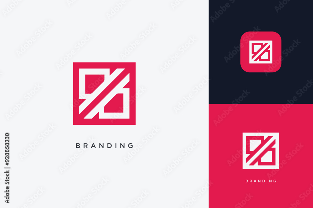 Abstract Digital App Brand Logo Abstract Digital App Brand Logo
