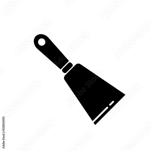 construction spatula, putty - simple vector icon