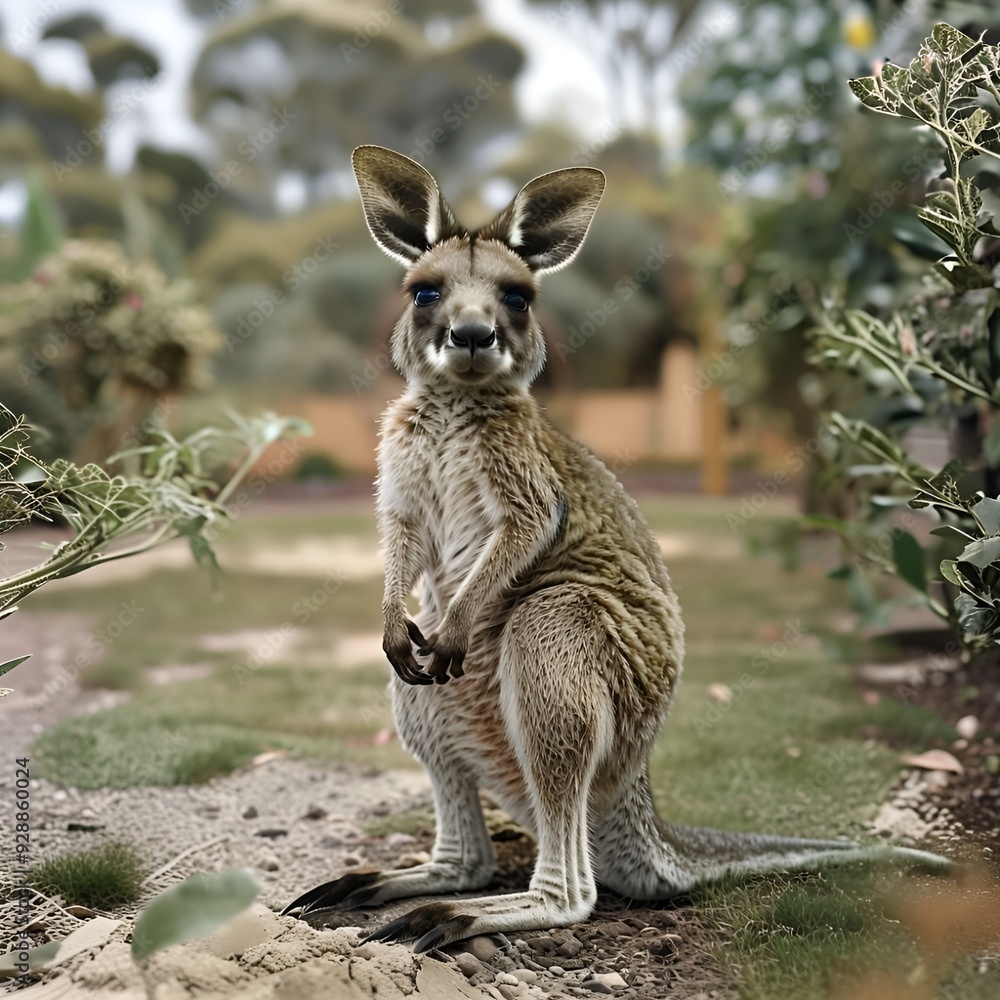 Fototapeta premium kangaroo in the zoo