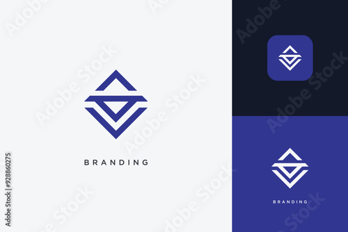 Abstract Digital App Brand Logo