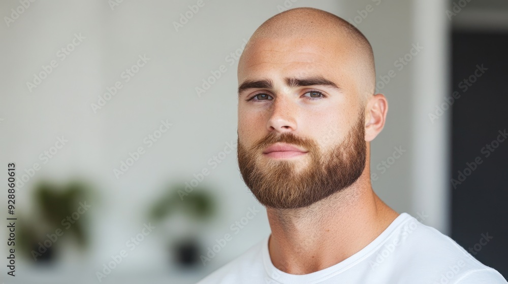 A man is worried about the problem of baldness. A man is worried about the problem of baldness.