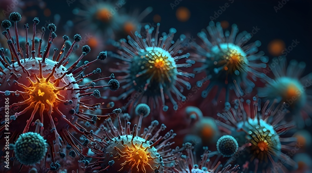 The microscopic world of viruses emphasizing their.generative.ai The microscopic world of viruses emphasizing their.generative.ai