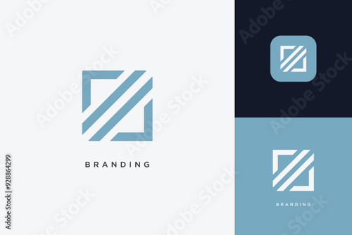 Abstract Digital App Brand Logo