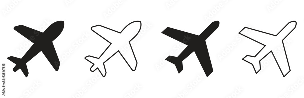 Airplane plane icon vector art Airplane plane icon vector art