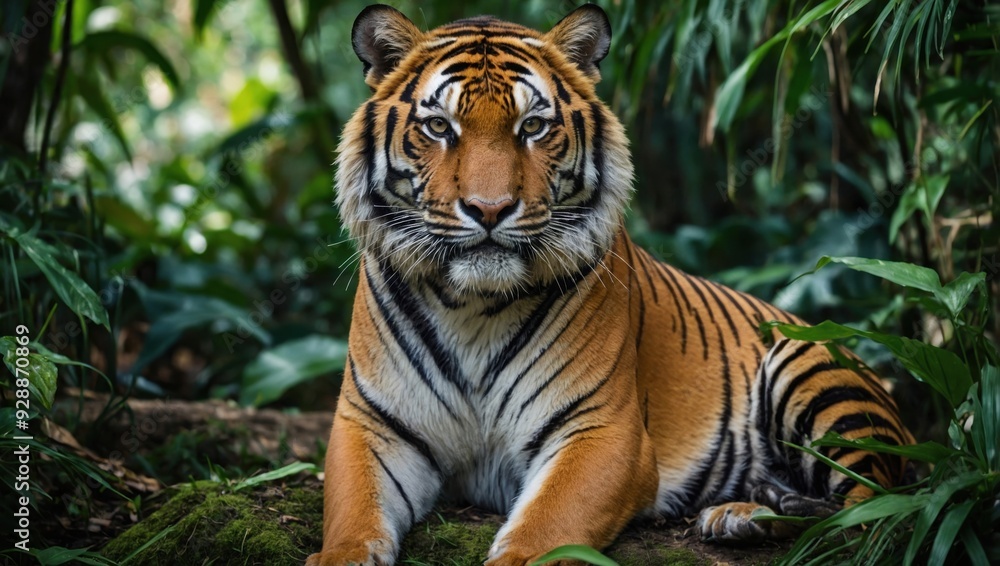 tiger in the jungle tiger in the jungle