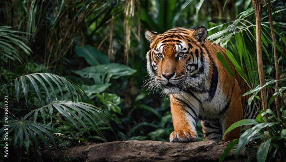Fototapeta premium tiger in the jungle
