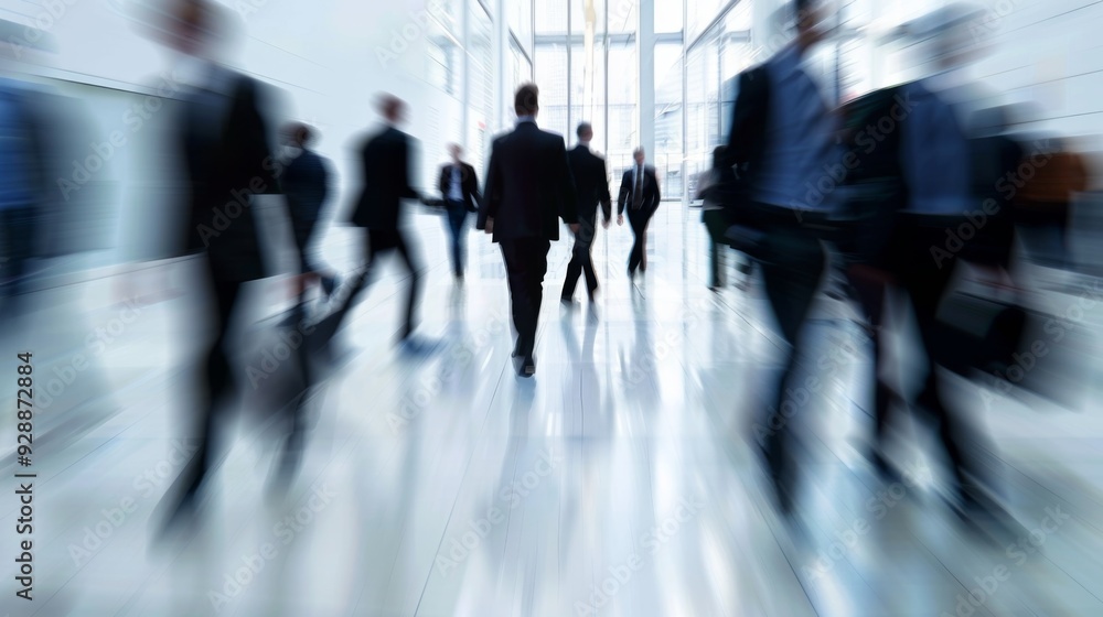 Business team success blurred background illustration generated by ai Business team success blurred background illustration generated by ai