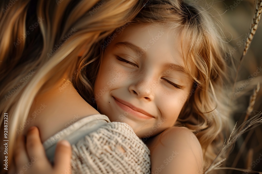 A Heartwarming Embrace: A Child's Joy in Nature A Heartwarming Embrace: A Child's Joy in Nature