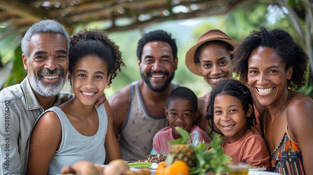 A large, joyful family reunion, with multiple generations posing together for a group photo in a sunny backyard, everyone smiling and dressed casually, A large, joyful family reunion, with multiple generations posing together for a group photo in a sunny backyard, everyone smiling and dressed casually,