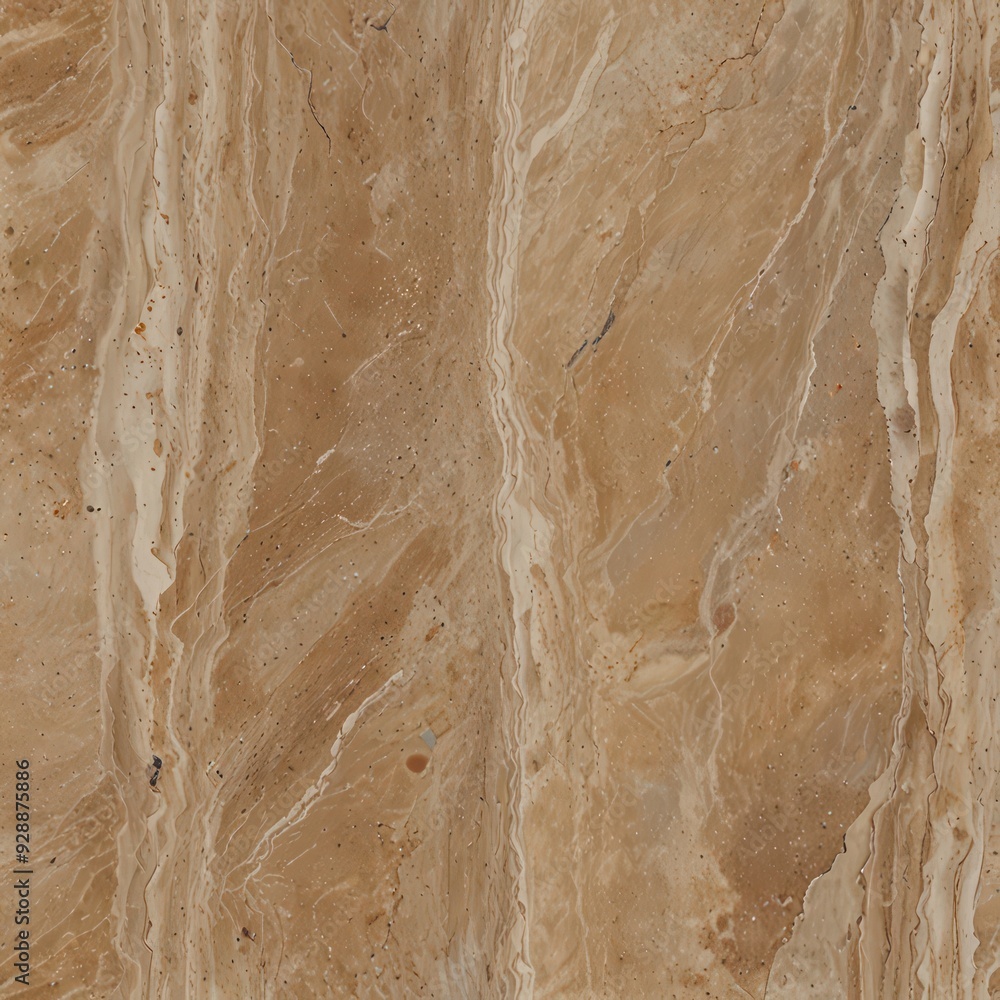 A travertine marble texture with its characteristic porous surface and soft, earthy tones. A travertine marble texture with its characteristic porous surface and soft, earthy tones.