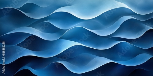 A mesmerizing abstract image featuring a pattern of undulating blue waves.