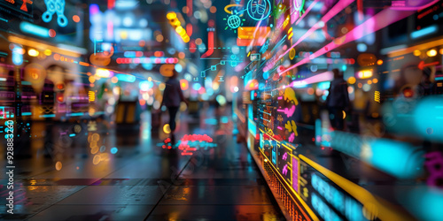 Wallpaper Mural Diverse Avatars Shopping in Virtual World
 Torontodigital.ca