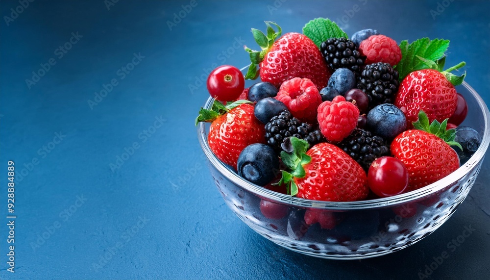 Vibrant bowl of assorted fresh berries, including strawberries, blueberries, and blackberries, ideal for healthy eating or desserts. Vibrant bowl of assorted fresh berries, including strawberries, blueberries, and blackberries, ideal for healthy eating or desserts.