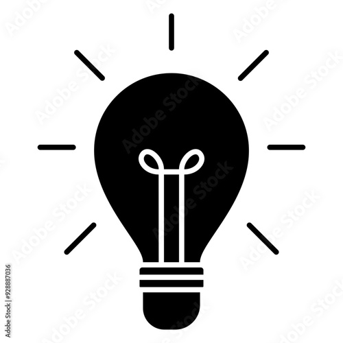 light bulb idea icon