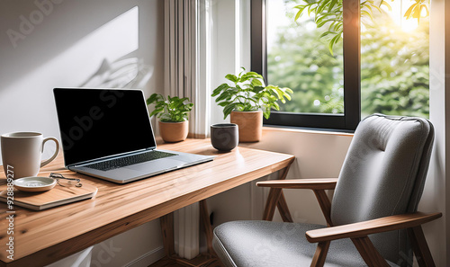 Wallpaper Mural Remote work from island, Turquoise crystal sea, coconut juice and plumeria flower, frangipani, Remote work from topical Island. Coconut, MacBook Pro remote work Torontodigital.ca