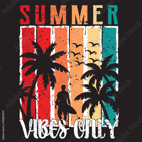 summer vibes only t shirt design