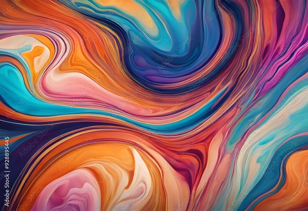Obraz premium Captivating Fluid Background Art - Perfect for Modern Decor, Creative Projects, and Trendy Design