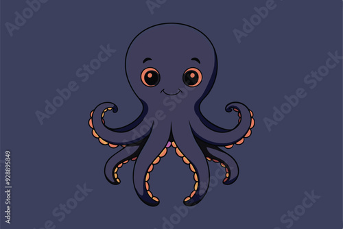 A Cute octopus vector illustration