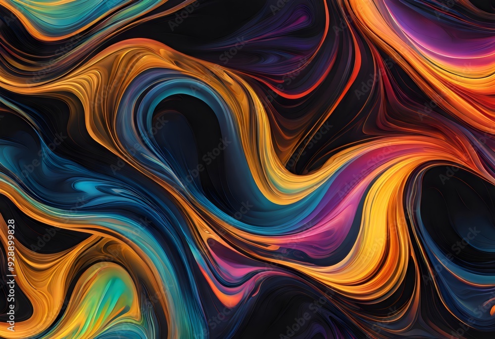 Fototapeta premium Captivating Fluid Background Art - Perfect for Modern Decor, Creative Projects, and Trendy Design