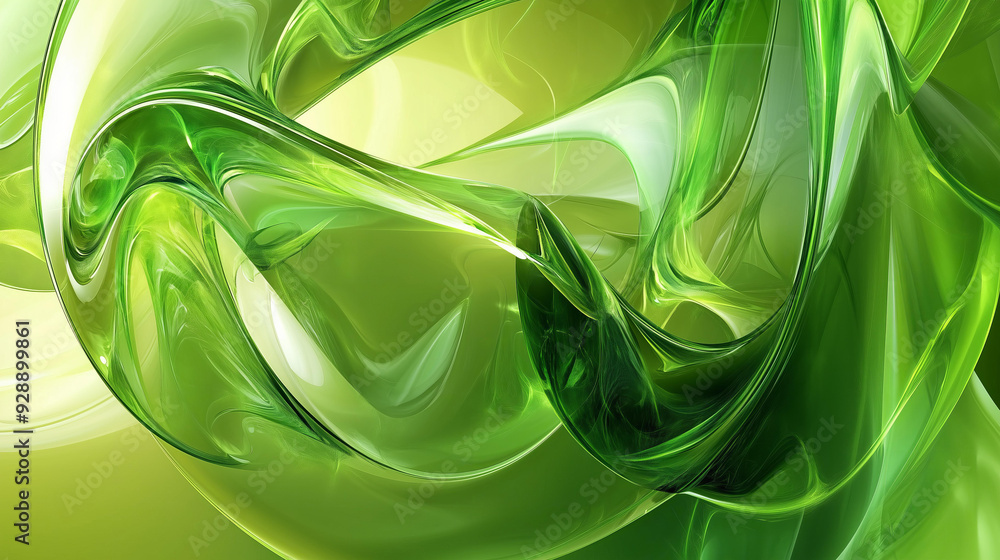 Obraz premium lime green color translucent abstract wallpaper