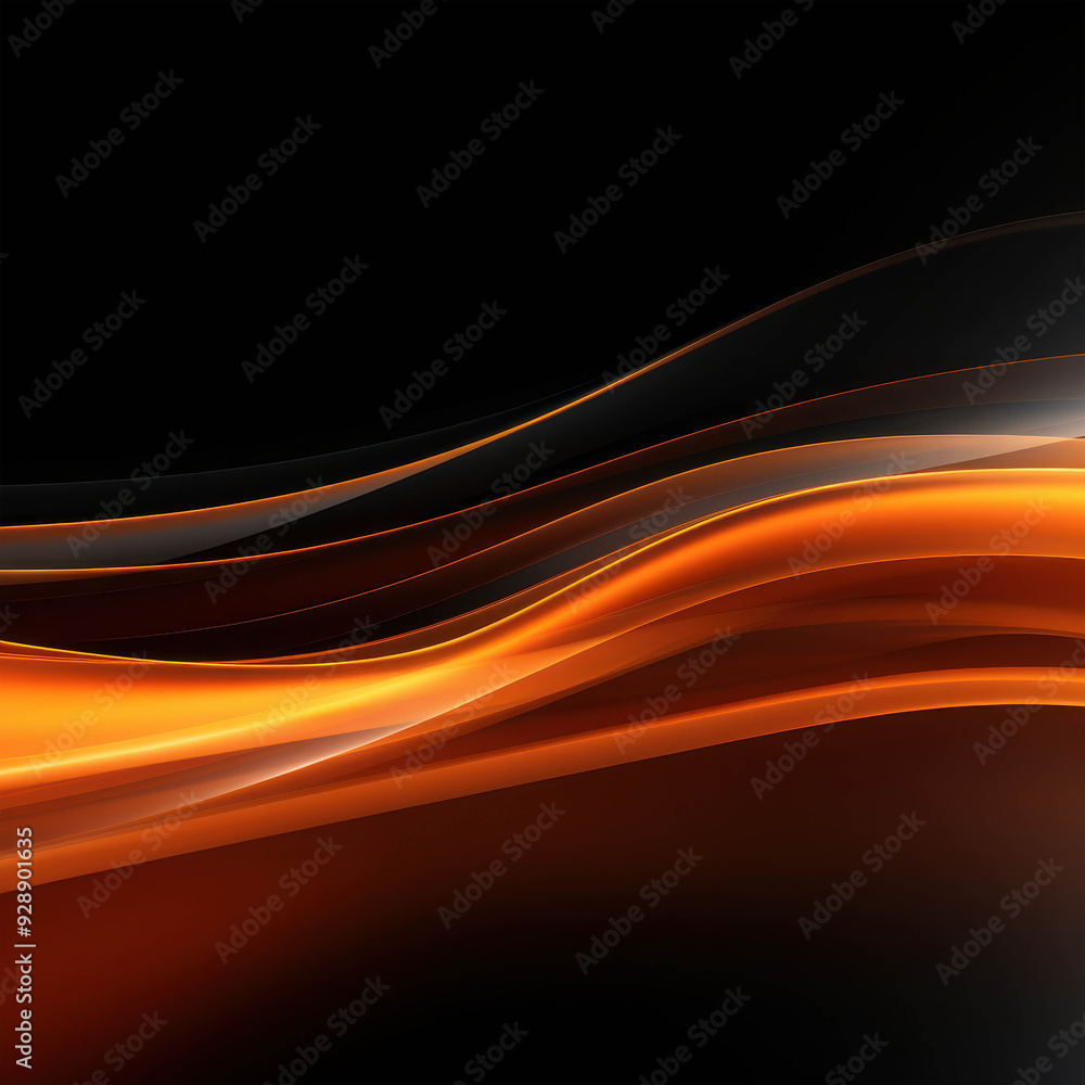 Dynamic Waves of Fiery Orange Light Flowing Gracefully Against a Dark Background, Capturing the Essence of Motion and Energy in Abstract Form Dynamic Waves of Fiery Orange Light Flowing Gracefully Against a Dark Background, Capturing the Essence of Motion and Energy in Abstract Form