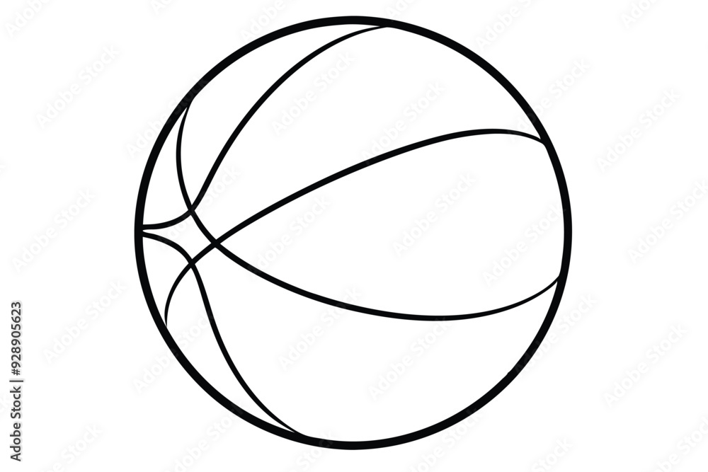 Basket ball line art Basket ball line art