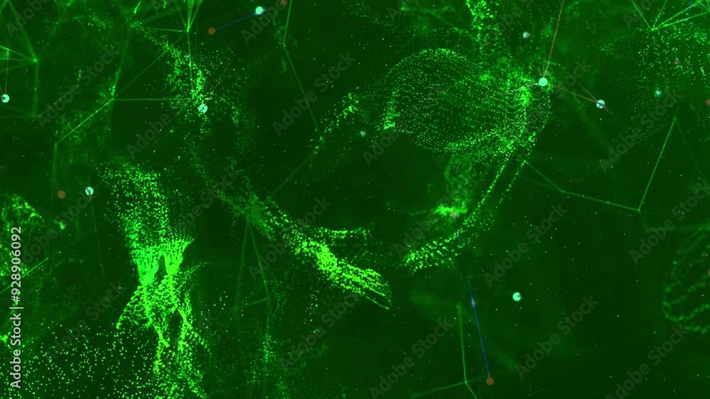abstract background of glowing colored plexus particles abstract background of glowing colored plexus particles