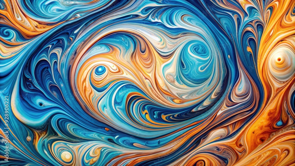 Abstract Fluid Swirls: Swirling, fluid, marbled, hypnotic, monochromatic Abstract Fluid Swirls: Swirling, fluid, marbled, hypnotic, monochromatic