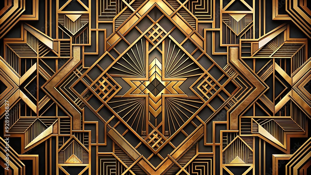 ArtDecoGlamourRenaissance: Geometric patterns, rich fabrics, metallic details, and sophisticated elegance ArtDecoGlamourRenaissance: Geometric patterns, rich fabrics, metallic details, and sophisticated elegance