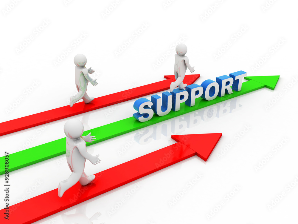 3d rendering business leadership support concept 3d rendering business leadership support concept