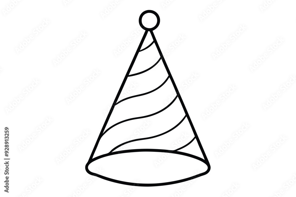 Birthday cap art vector illustration Birthday cap art vector illustration