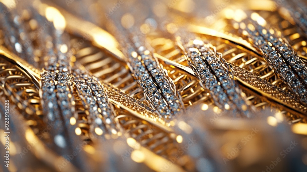Diamond and Gold Jewelry Macro Photography Diamond and Gold Jewelry Macro Photography