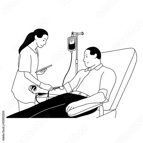 Man donates blood